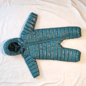 Primary Puffer Suit in Spruce 6-12 month